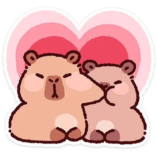 Стикер «Капипарочка-1»