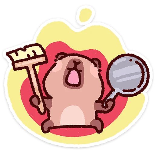 Стикер «Капипарочка-2»