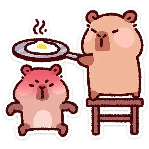 Стикер «Капипарочка-4»