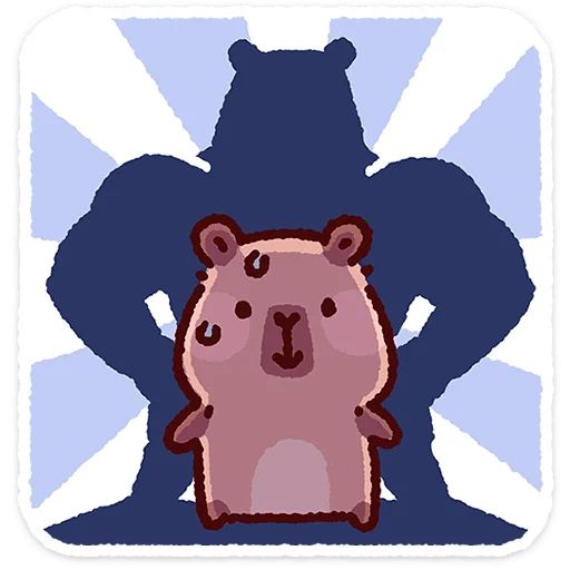 Стикер «Капипарочка-6»