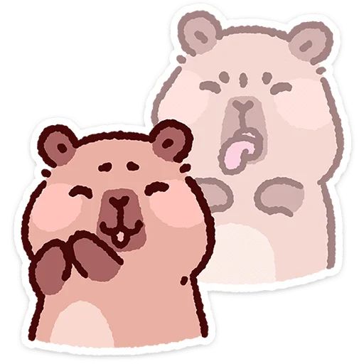 Стикер «Капипарочка-7»