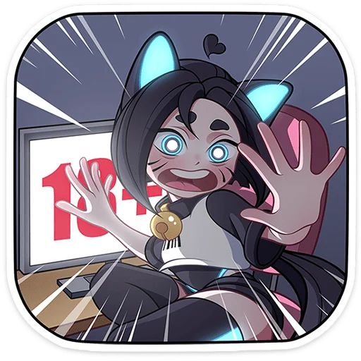 Стикер «Кибер Милшу 01-7»